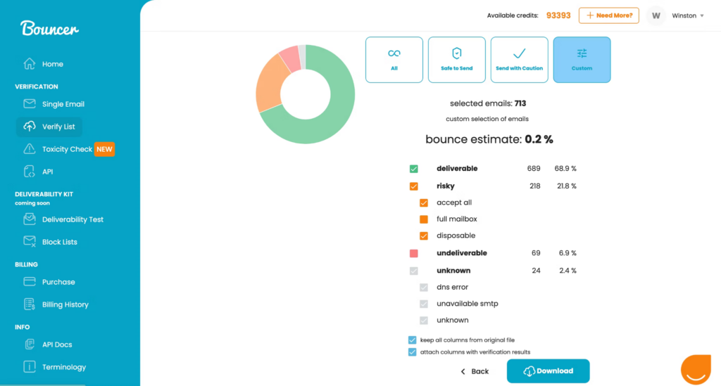 Top 20 Email Verification Software To Improve Deliverability The   Web App Library Categories Providers Screenshots 001 385 196 Pub Bouncer Screenshot 1704893978 