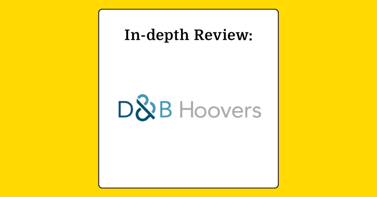 D&B Hoovers Sales Intelligence Software In-Depth Review 2024 - The ...